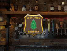 Tablet Screenshot of evergreenbrewery.com